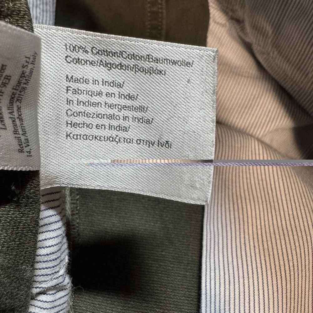 Brooks Brothers  Mens 37x32 Green Utility Cargo Pants